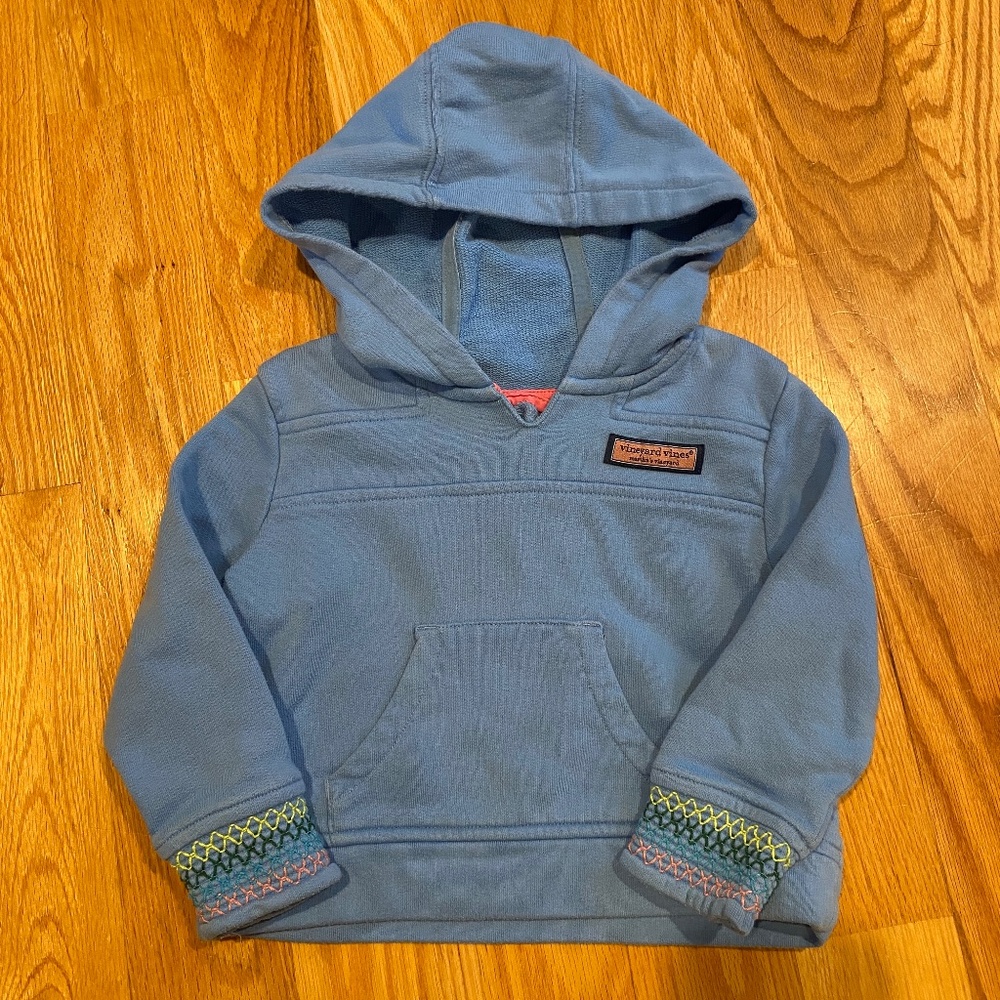 CHILDREN'S 2T BLUE VINEYARD VINES HOODED SWEATSHIRT ADORABLE DETAIL